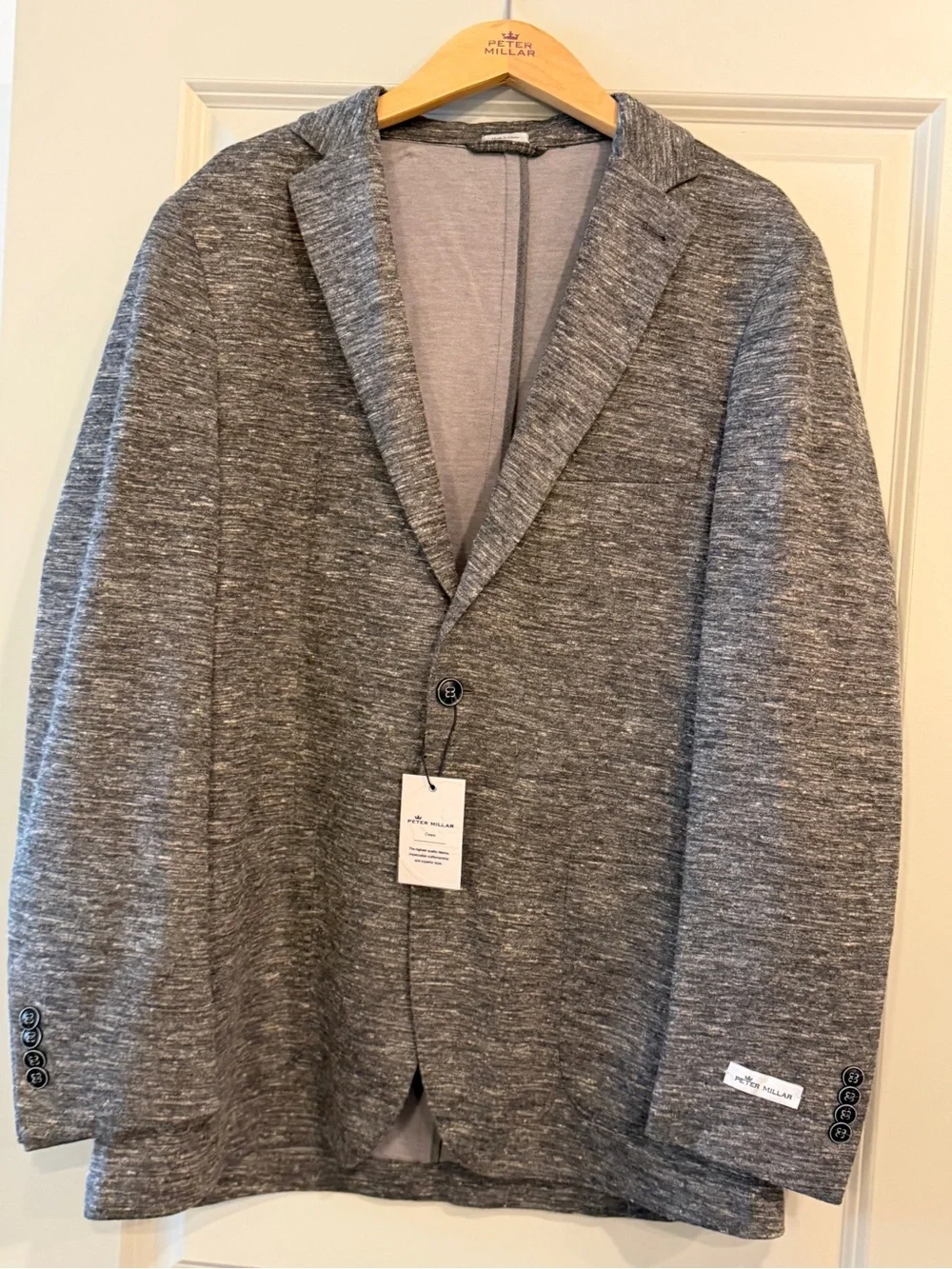 Peter Millar Heather Gray Knit Sport Coat